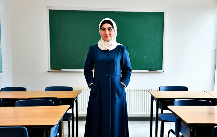 **
"A professional Turkish teacher in a modest dress, standing in a modern classroom in Istanbul, fully clothed, appropriate attire, safe for work, perfect anatomy, natural proportions, educational setting, professional photography, high quality"
**