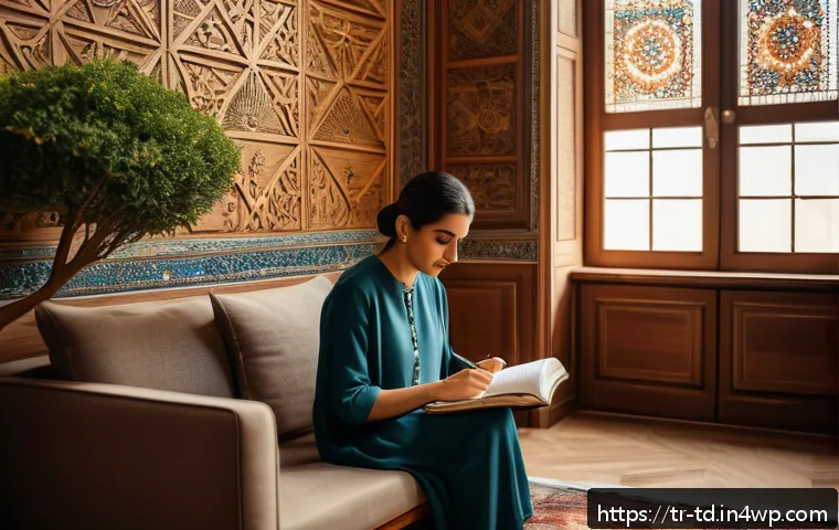 자서전적 치료법의 필수 참고 자료 목록 - A serene therapy room scene in Istanbul featuring a diverse Turkish adult woman sitting comfortably ...